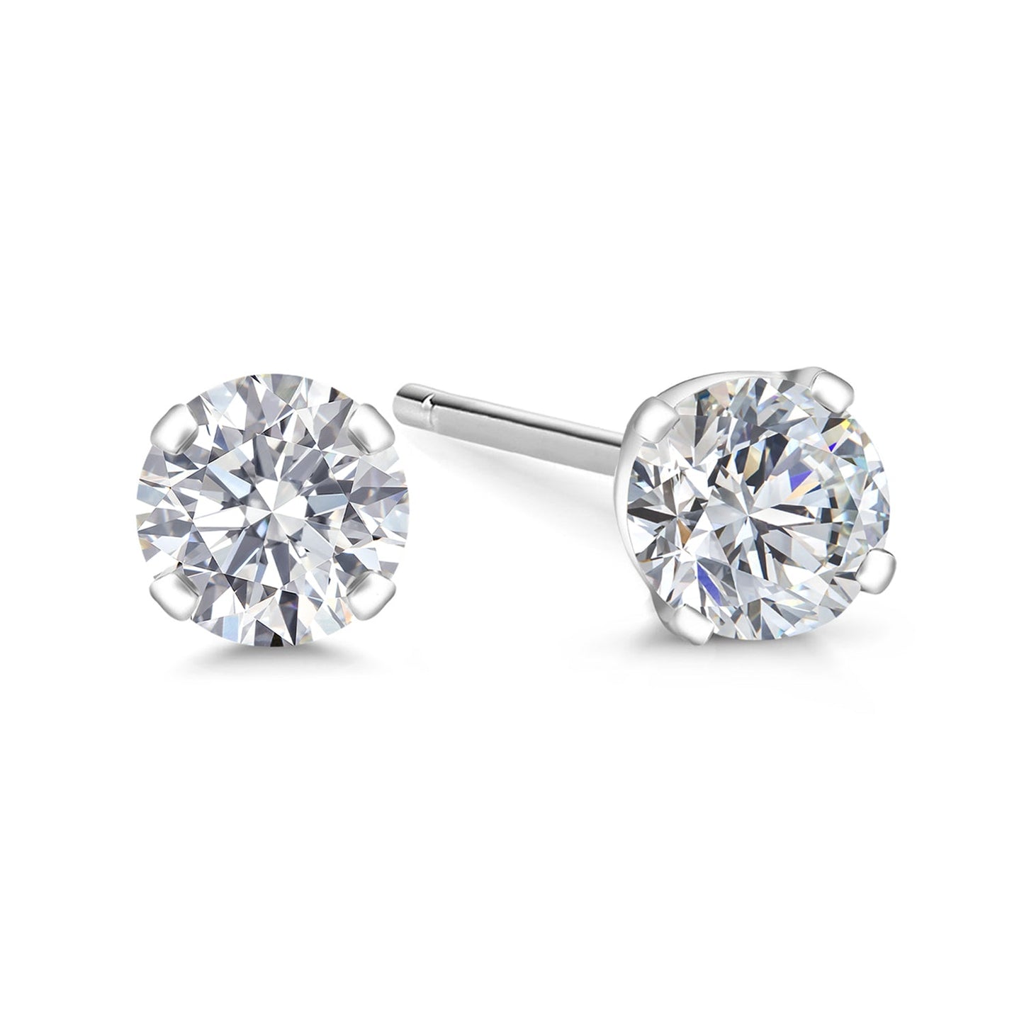 0.20 to 6 Cttw 14K Gold Lab Grown Diamond Stud Earrings | Gold Earrings For Women Men | E-F Color | VS1-VS2 Clarity