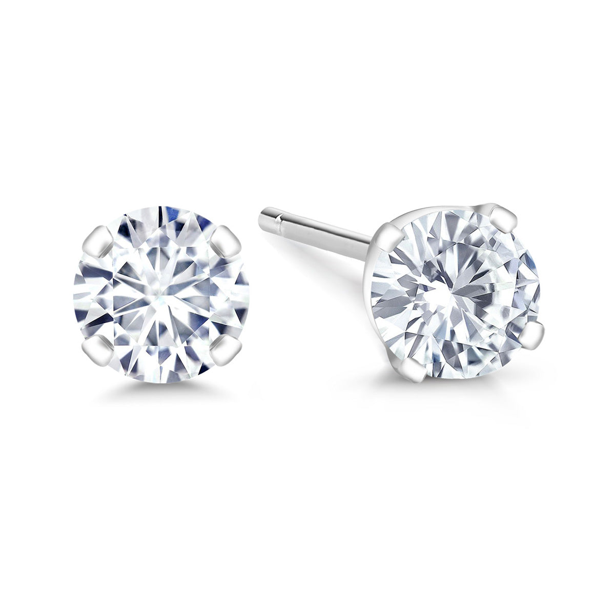 0.20 to 6 Cttw 14K Gold Lab Grown Diamond Stud Earrings | Gold Earrings For Women Men | E-F Color | VS1-VS2 Clarity