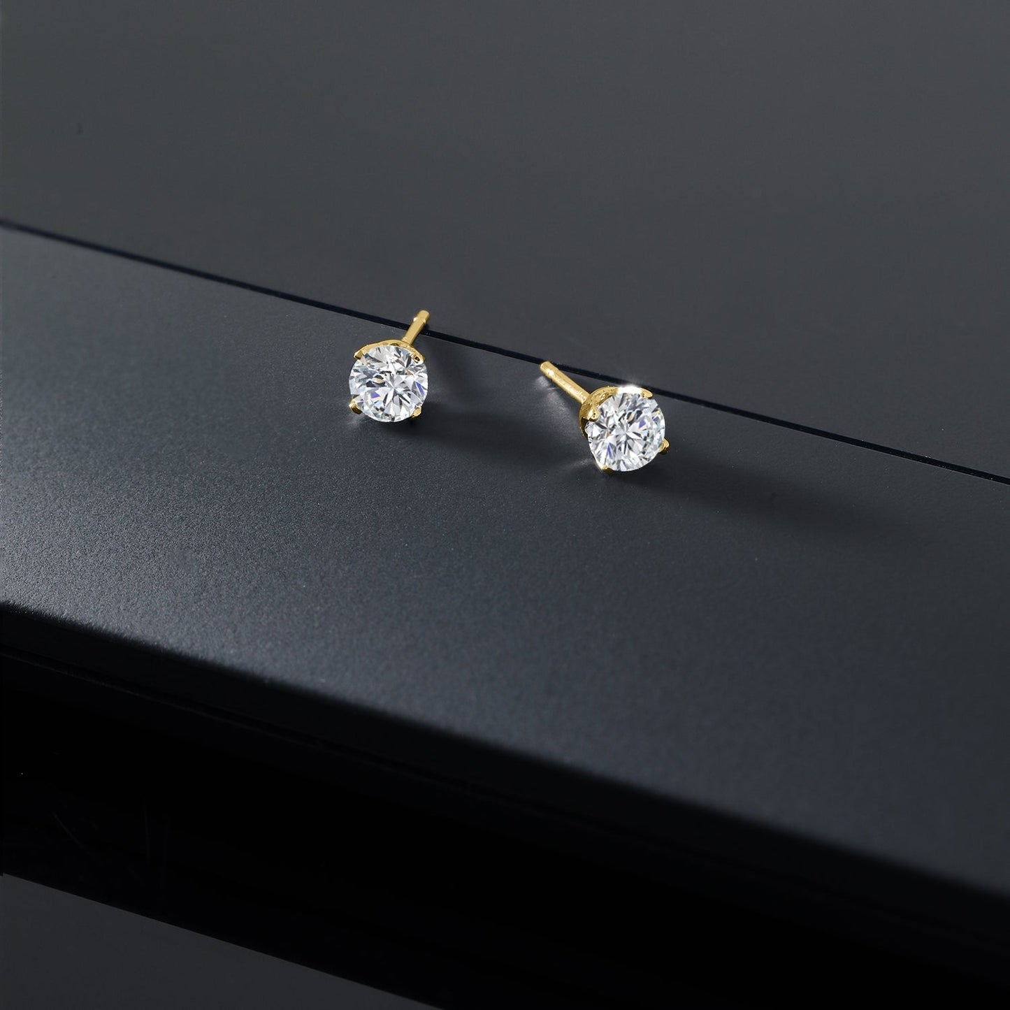 0.20 to 6 Cttw 14K Gold Lab Grown Diamond Stud Earrings | Gold Earrings For Women Men | E-F Color | VS1-VS2 Clarity