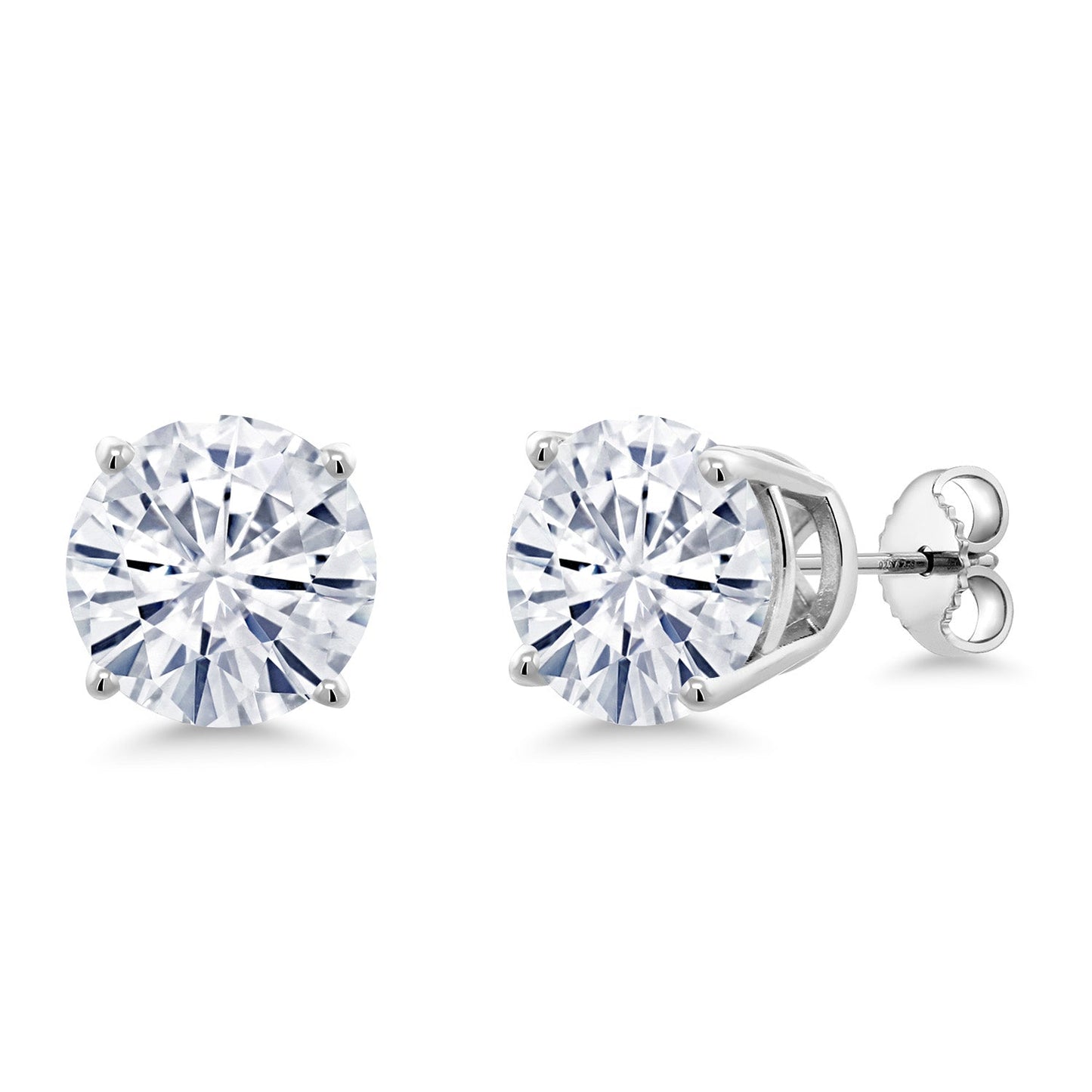 10MM Round Gemstone Birthstone Stud Earrings For Women Men | 925 Sterling Silver | Fine Jewelry Gifts for Her Mom Women Wife