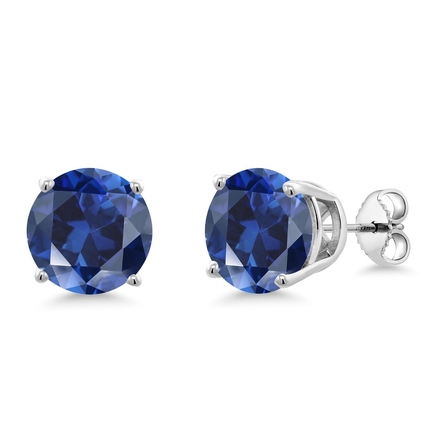 10MM Round Gemstone Birthstone Stud Earrings For Women Men | 925 Sterling Silver | Fine Jewelry Gifts for Her Mom Women Wife