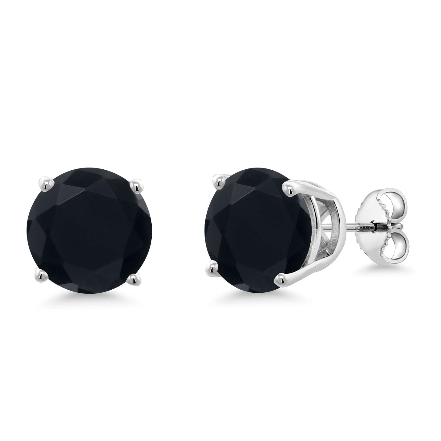 10MM Round Gemstone Birthstone Stud Earrings For Women Men | 925 Sterling Silver | Fine Jewelry Gifts for Her Mom Women Wife