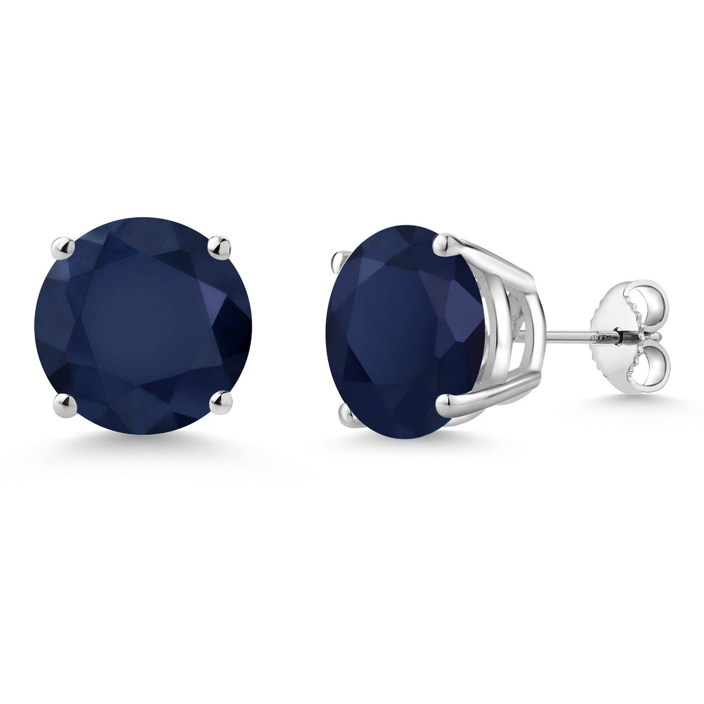 10MM Round Gemstone Birthstone Stud Earrings For Women Men | 925 Sterling Silver | Fine Jewelry Gifts for Her Mom Women Wife