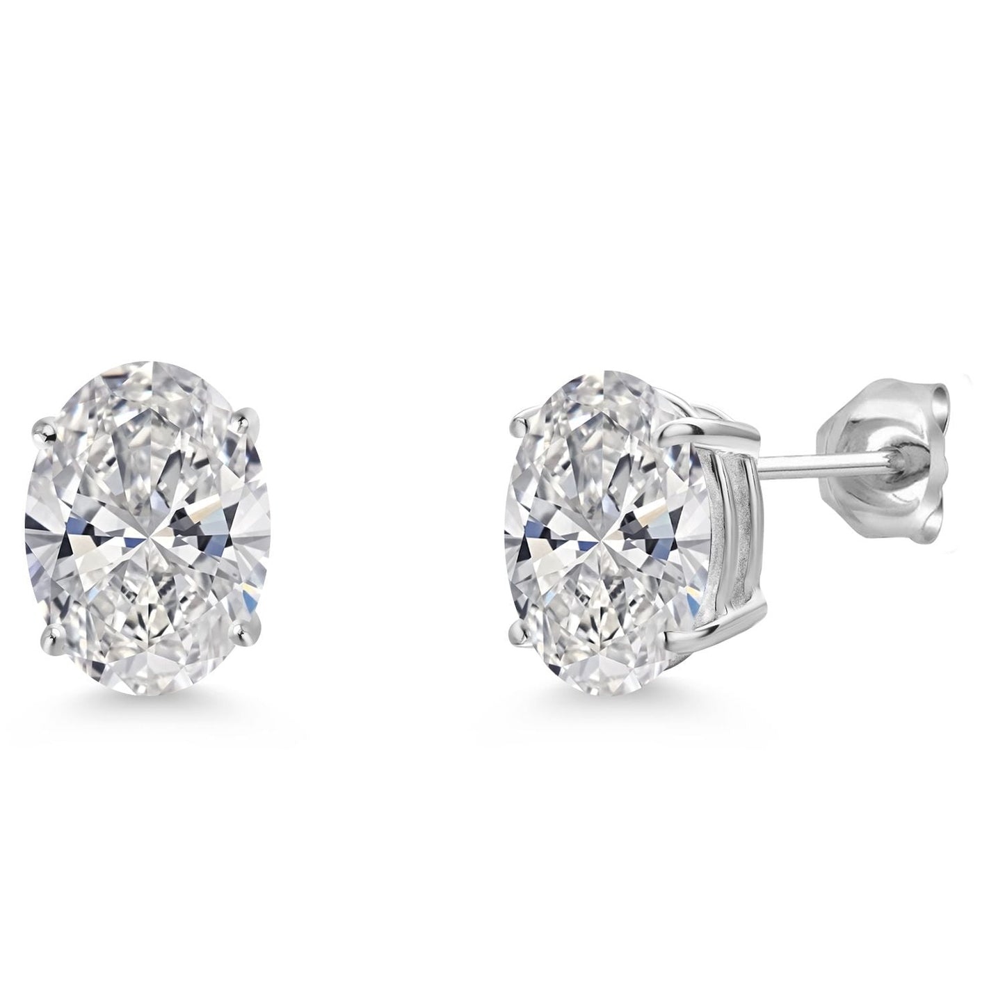 1.5 to 3 Carat 14K Gold IGI Certified Oval Lab Grown Diamond Stud Earrings | F-G Color | VS1 Clarity | Gold Earrings For Women Men