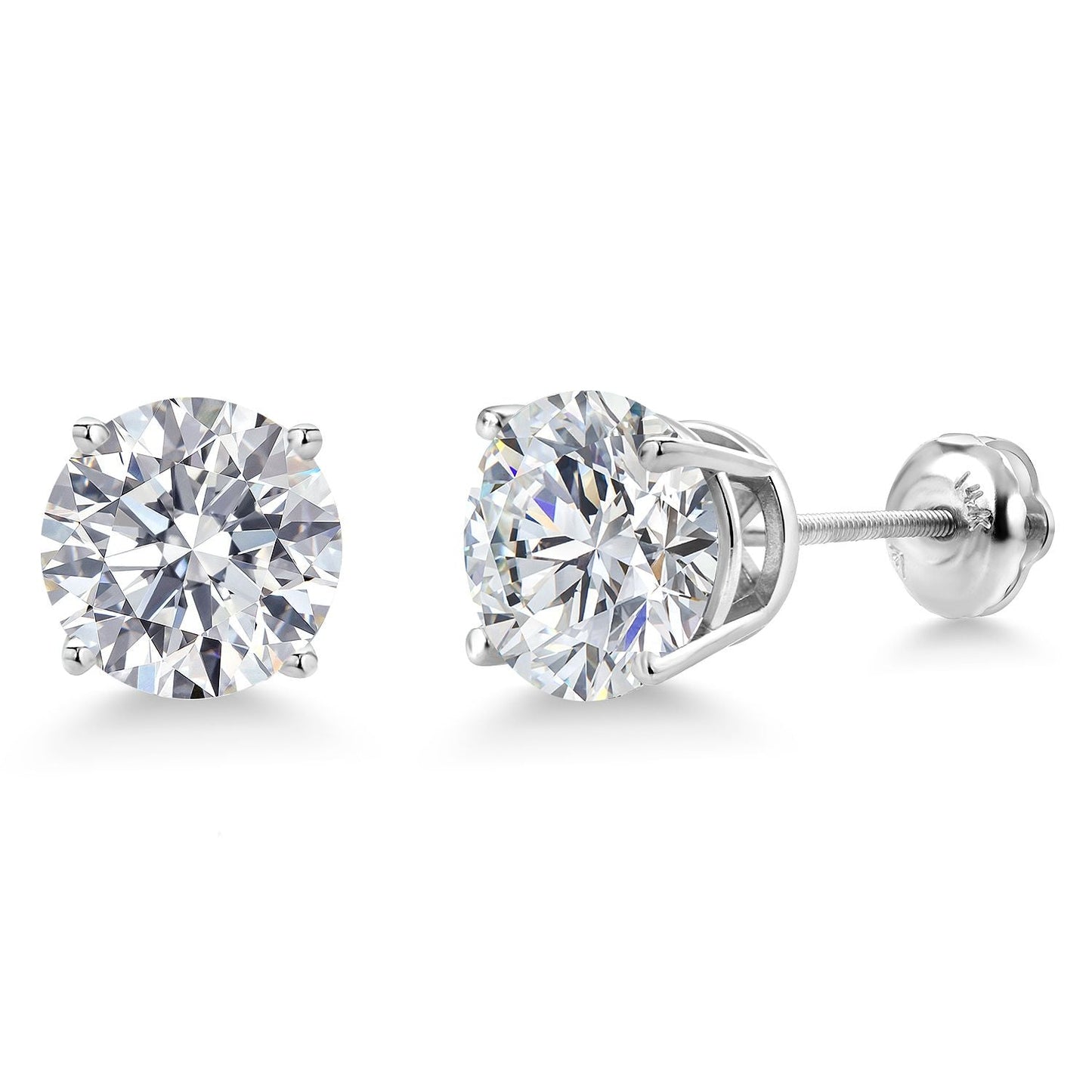0.20 to 6 Cttw 14K Gold Lab Grown Diamond Stud Earrings | Gold Earrings For Women Men | E-F Color | VS1-VS2 Clarity