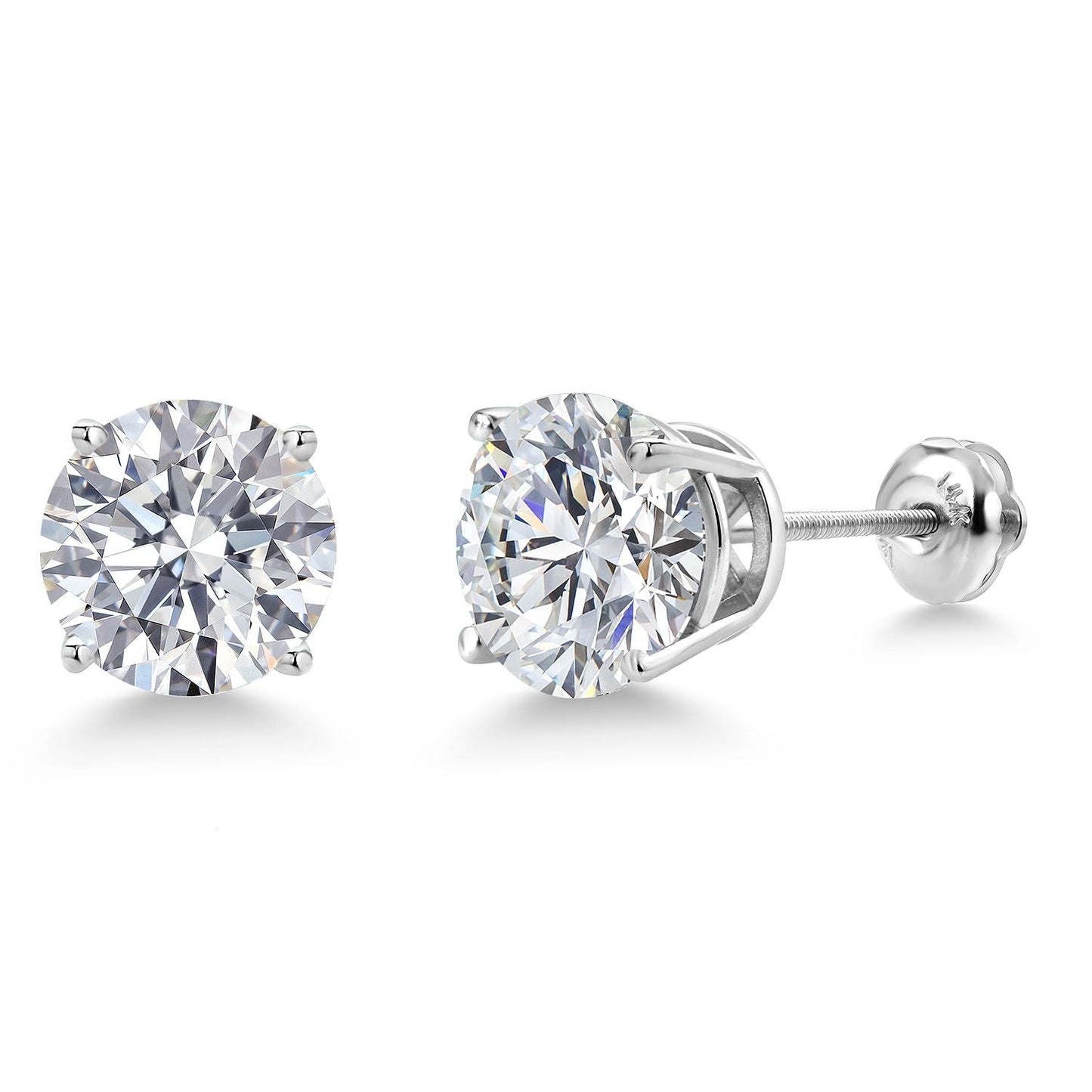 0.20 to 6 Cttw 14K Gold Lab Grown Diamond Stud Earrings | Gold Earrings For Women Men | E-F Color | VS1-VS2 Clarity
