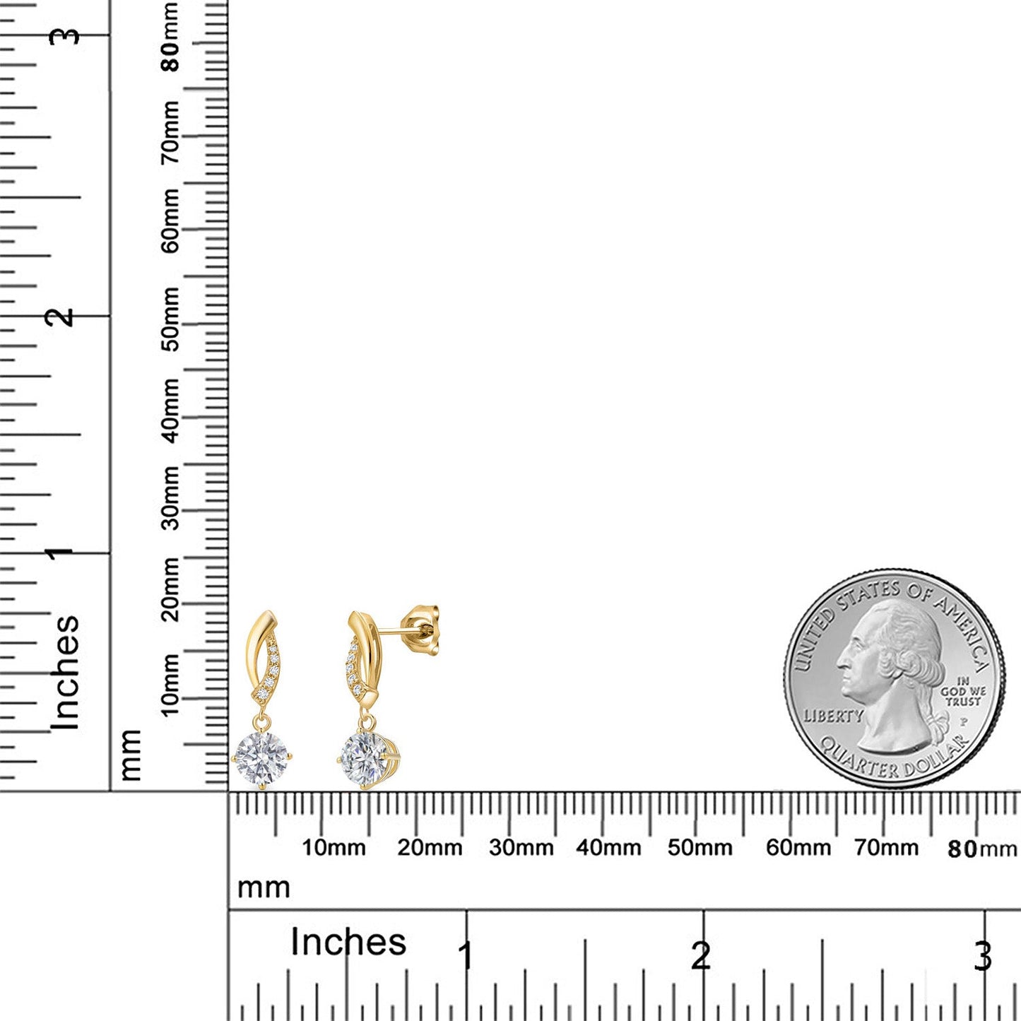1.50 Cttw IGI Certified Lab Grown Diamond Infinity Dangle Earrings For Women in 14K Yellow Gold | Round Cut Diamonds Each 0.75 Ct | E-F Color | VS1-VS2 Clarity