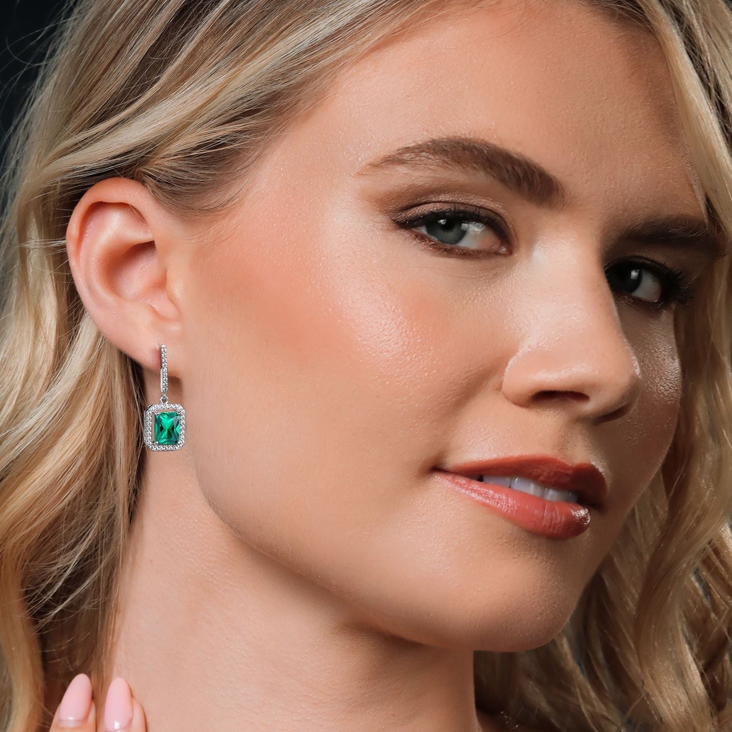 4-6 Cttw Drop Dangle Earrings for Women | Gemstone Birthstone Earrings | 925 Sterling Silver | Emerald Cut 9X7MM | Fine Jewelry Gifts for Her Mom Women Wife