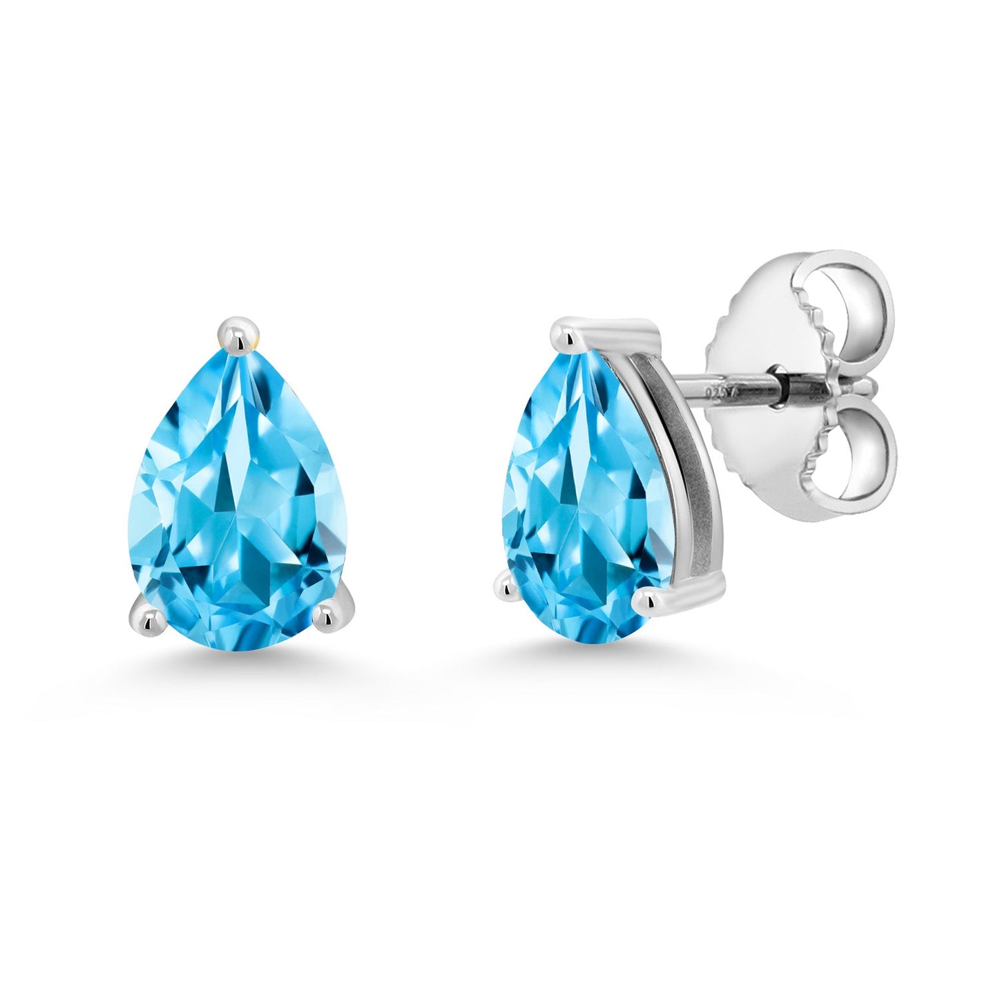 Pear Shape Teardrop Stud Earrings For Women | 7X5MM Pear Shape | 925 Sterling Silver | Gemstone Birthstone | Fine Jewelry Gifts for Her Mom Women Wife