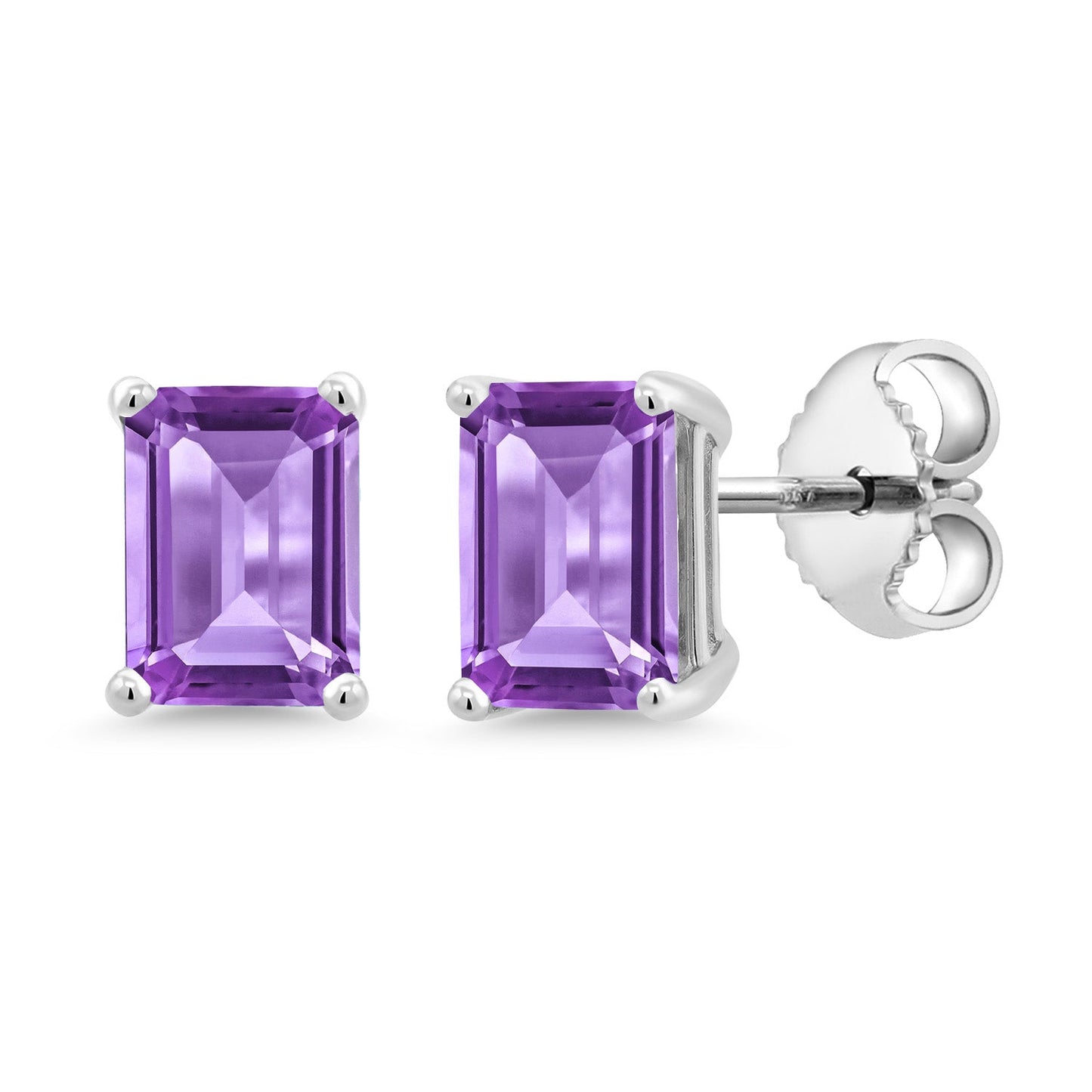 7X5MM Emerald Cut Gemstone Birthstone Stud Earrings For Women Men | 925 Sterling Silver | Fine Jewelry Gifts for Her Mom Women Wife