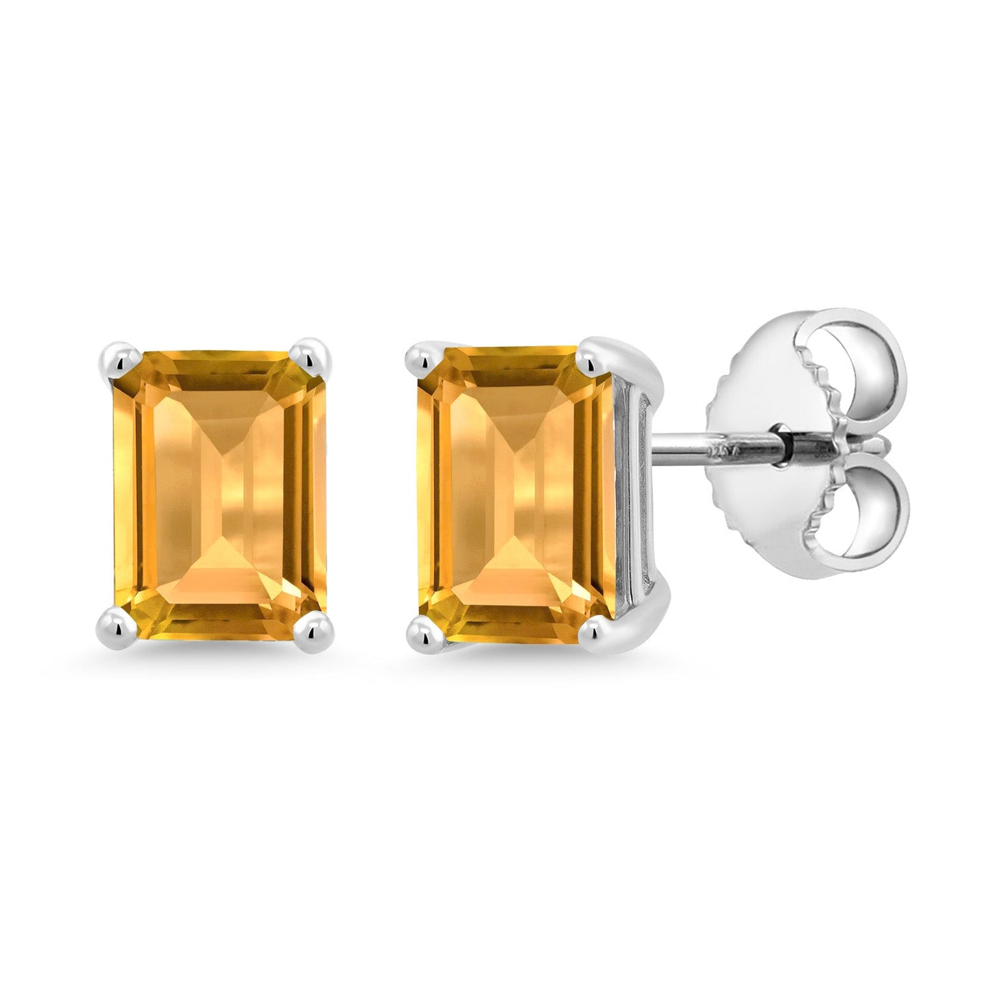 7X5MM Emerald Cut Gemstone Birthstone Stud Earrings For Women Men | 925 Sterling Silver | Fine Jewelry Gifts for Her Mom Women Wife