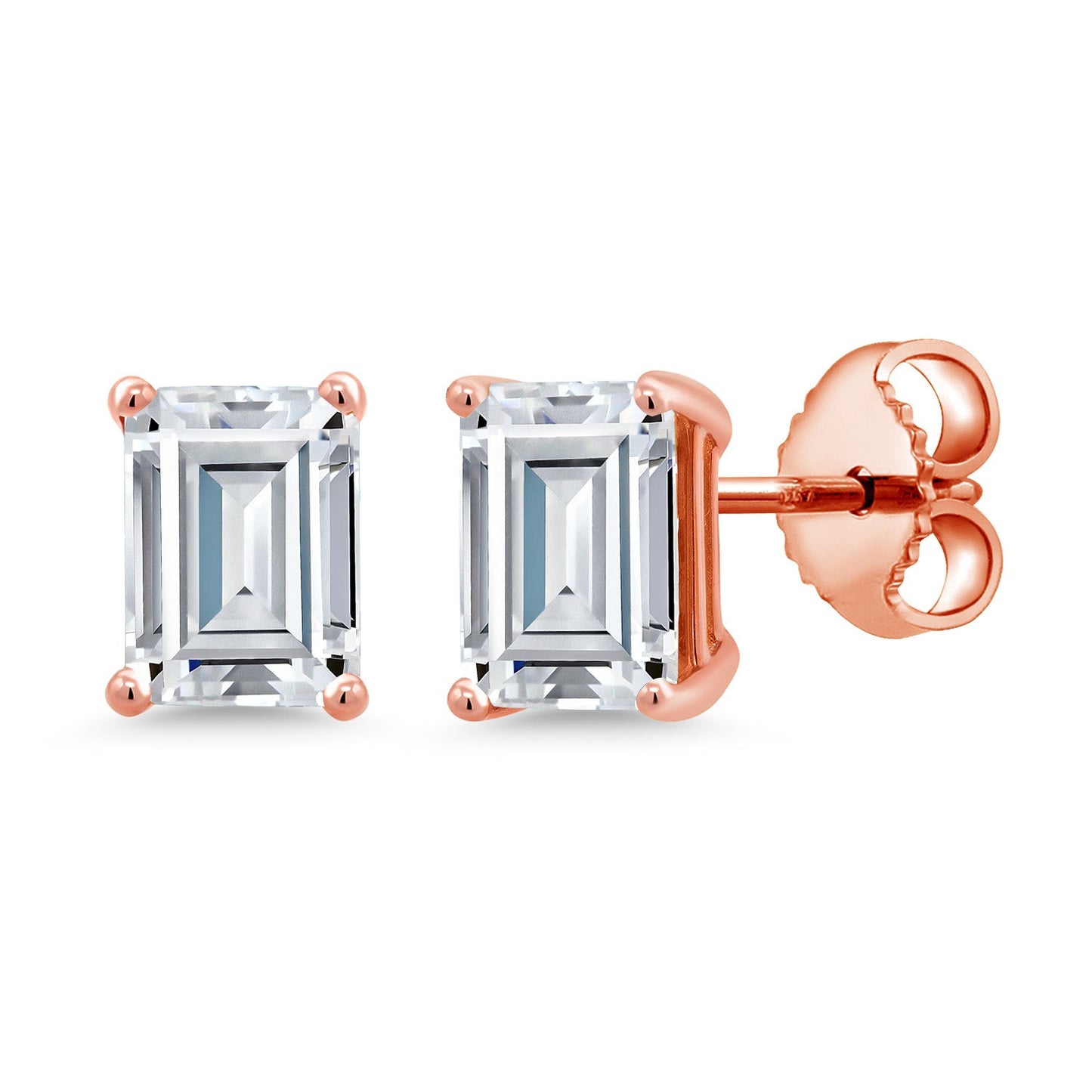 7X5MM Emerald Cut Gemstone Birthstone Stud Earrings For Women Men | 925 Sterling Silver | Fine Jewelry Gifts for Her Mom Women Wife