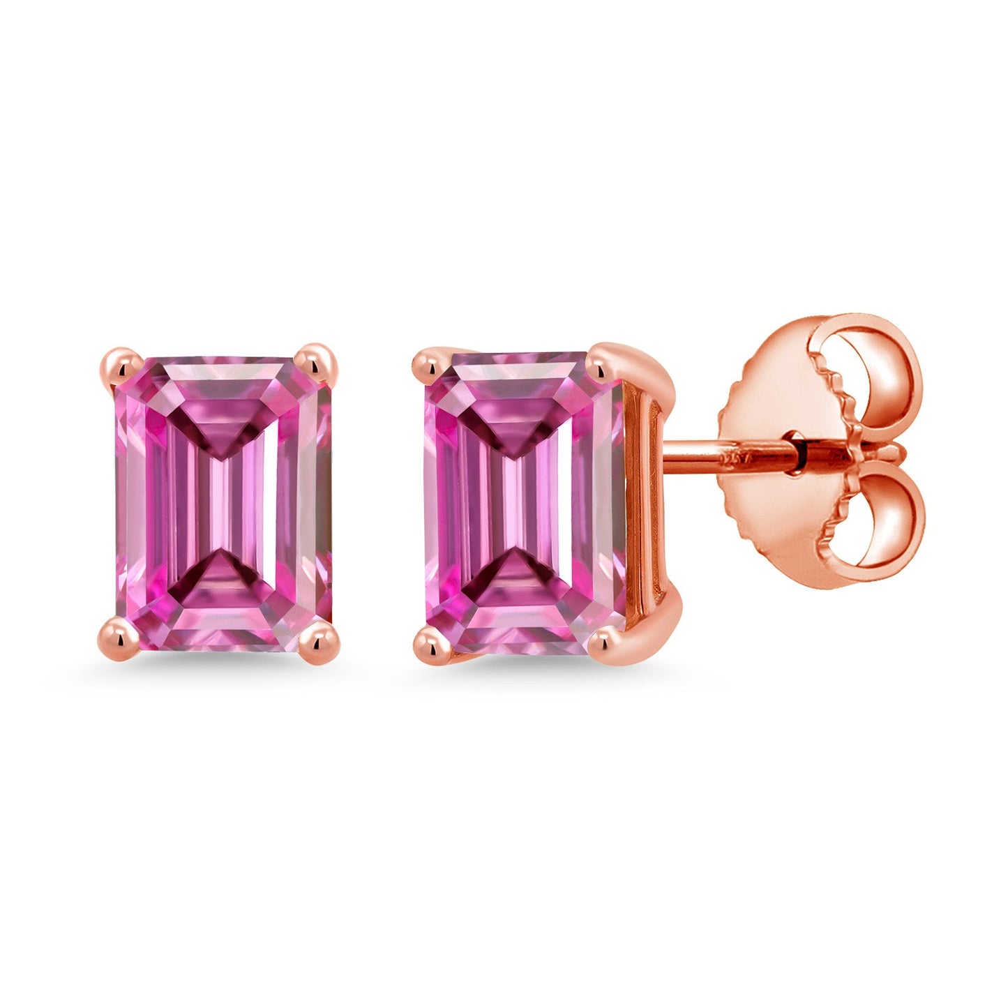 7X5MM Emerald Cut Gemstone Birthstone Stud Earrings For Women Men | 925 Sterling Silver | Fine Jewelry Gifts for Her Mom Women Wife
