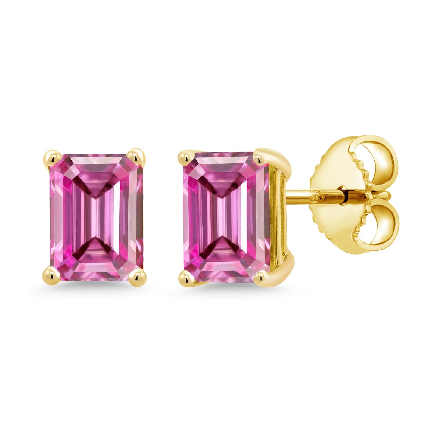 7X5MM Emerald Cut Gemstone Birthstone Stud Earrings For Women Men | 925 Sterling Silver | Fine Jewelry Gifts for Her Mom Women Wife