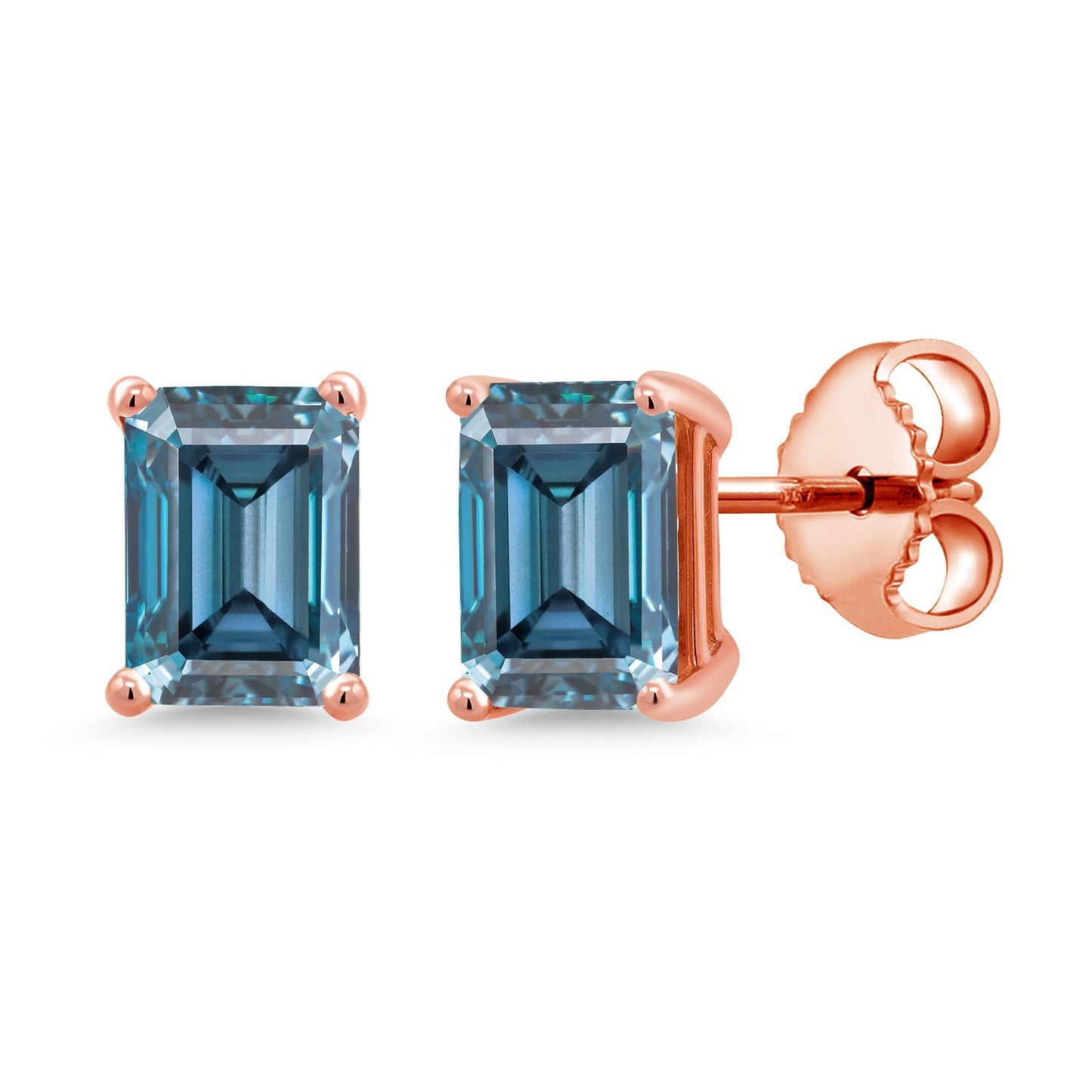 7X5MM Emerald Cut Gemstone Birthstone Stud Earrings For Women Men | 925 Sterling Silver | Fine Jewelry Gifts for Her Mom Women Wife
