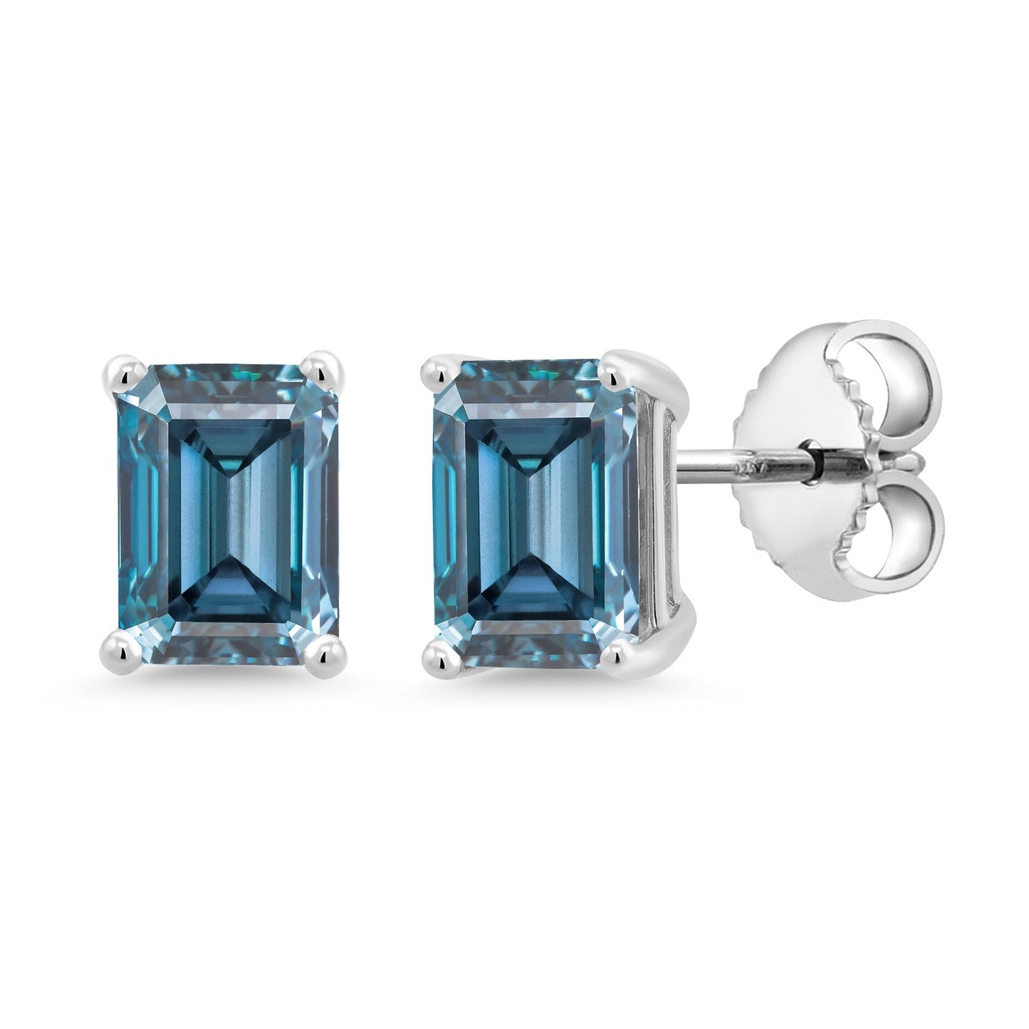7X5MM Emerald Cut Gemstone Birthstone Stud Earrings For Women Men | 925 Sterling Silver | Fine Jewelry Gifts for Her Mom Women Wife