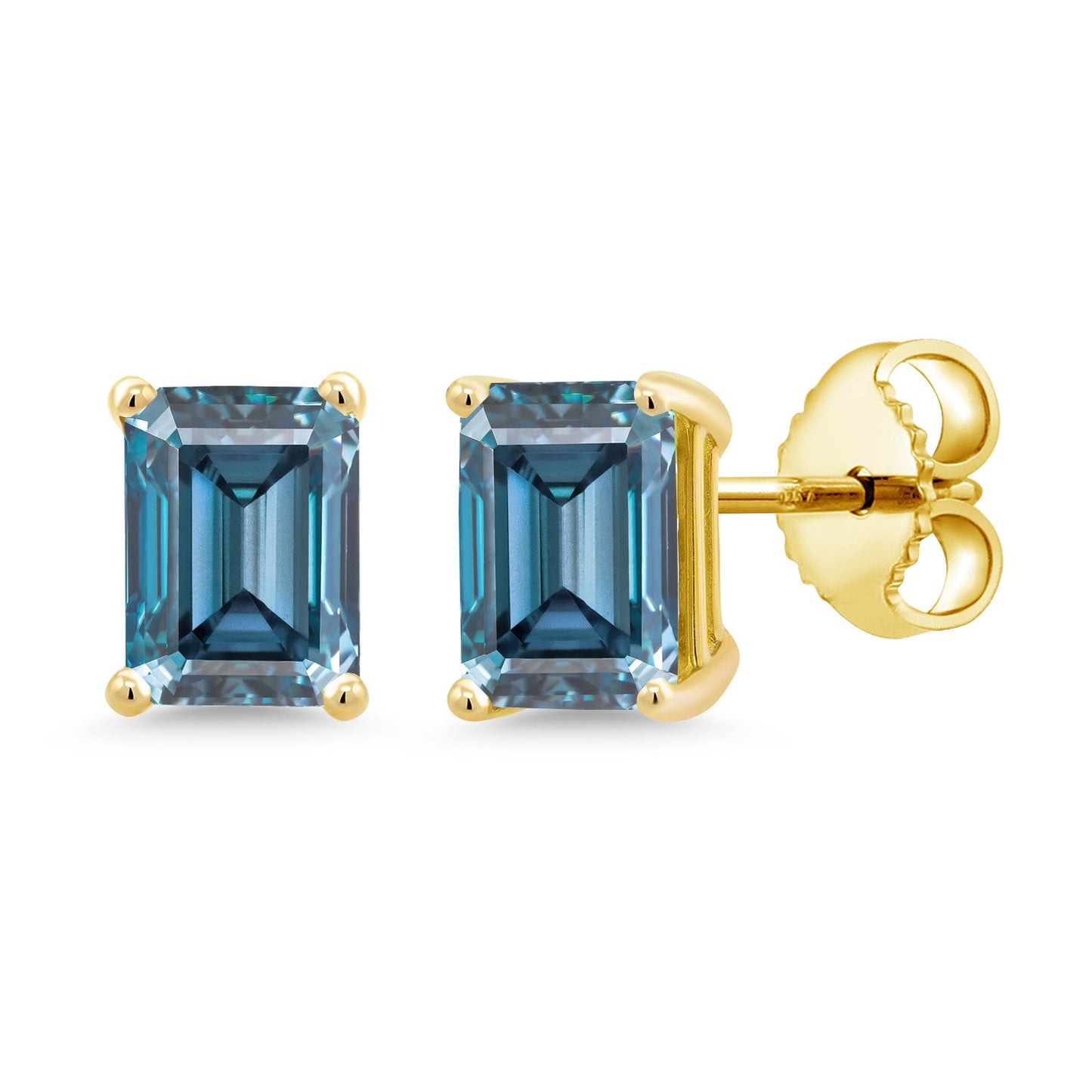 7X5MM Emerald Cut Gemstone Birthstone Stud Earrings For Women Men | 925 Sterling Silver | Fine Jewelry Gifts for Her Mom Women Wife