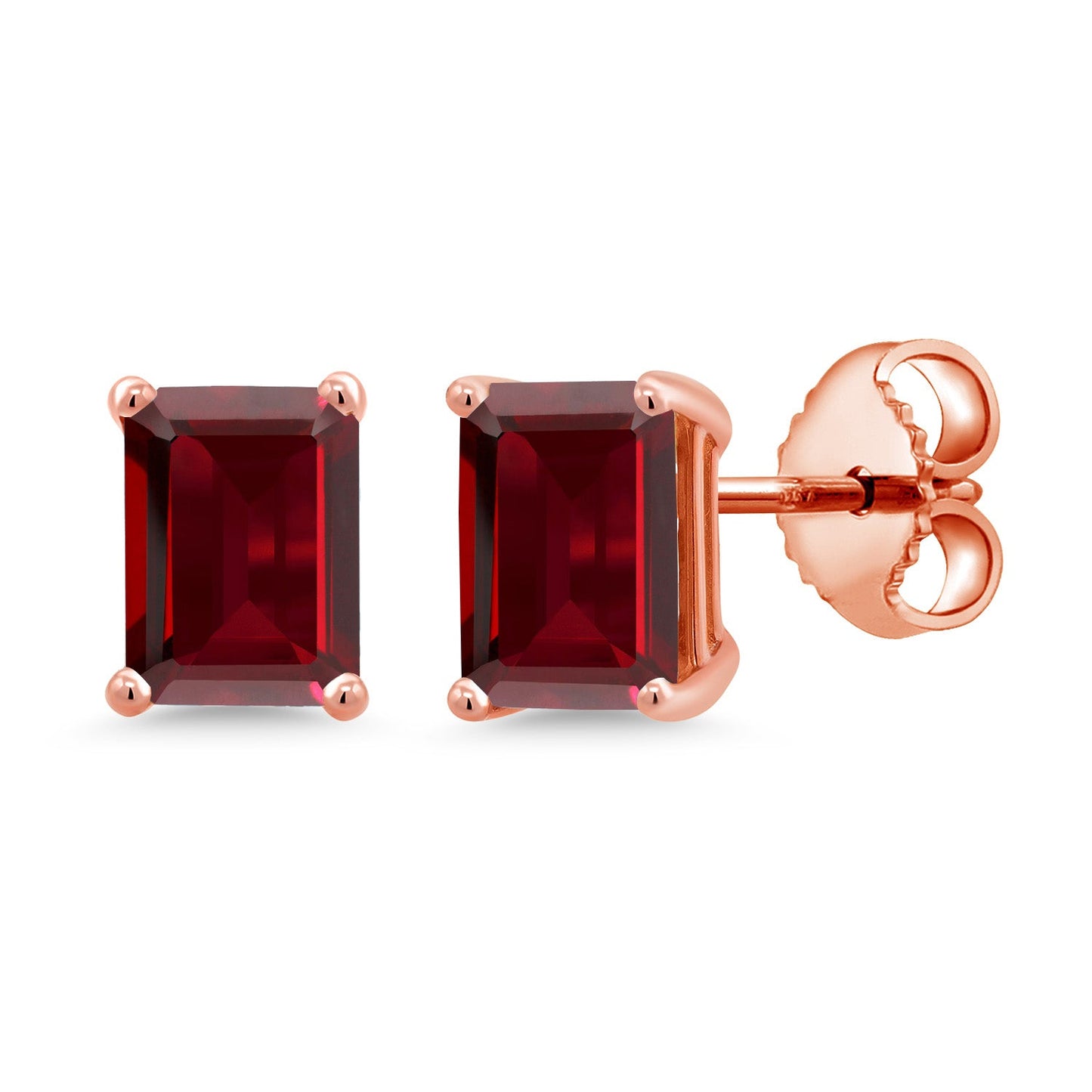 7X5MM Emerald Cut Gemstone Birthstone Stud Earrings For Women Men | 925 Sterling Silver | Fine Jewelry Gifts for Her Mom Women Wife