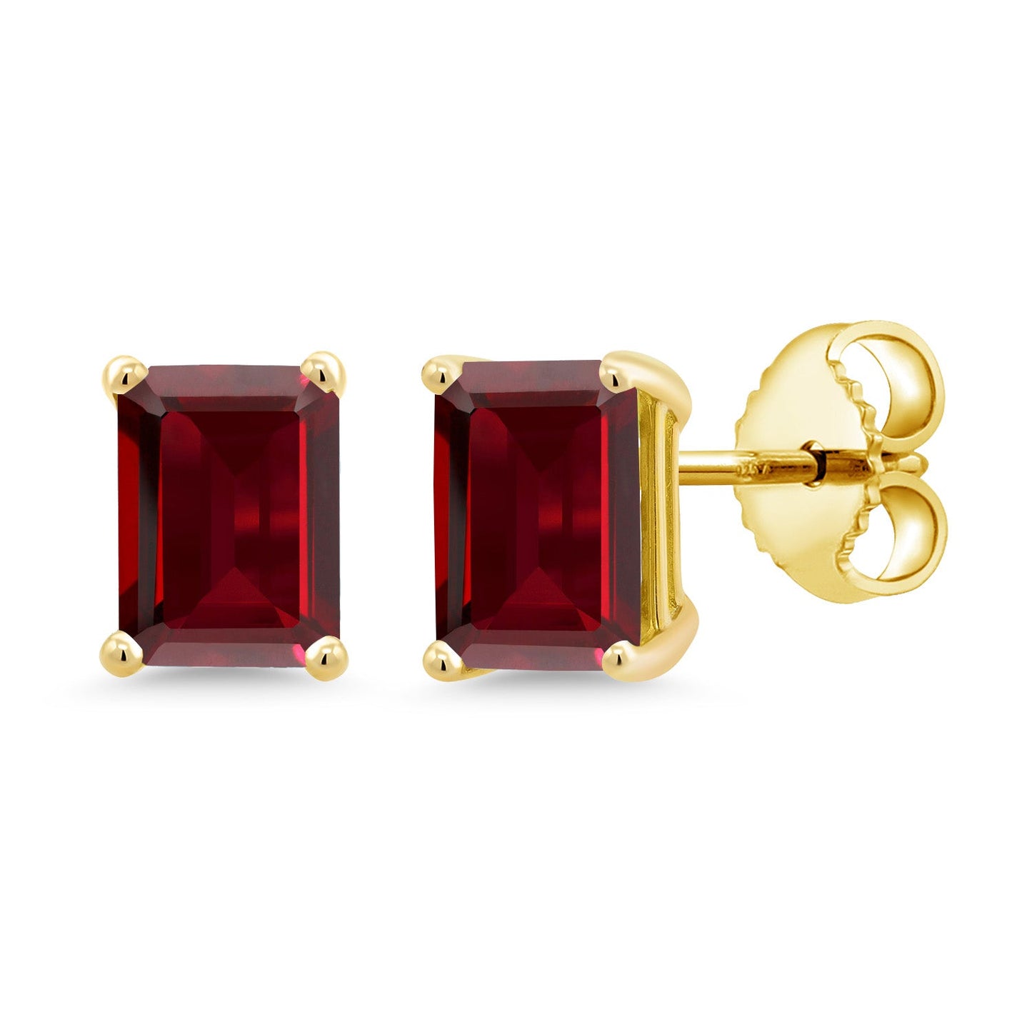 7X5MM Emerald Cut Gemstone Birthstone Stud Earrings For Women Men | 925 Sterling Silver | Fine Jewelry Gifts for Her Mom Women Wife
