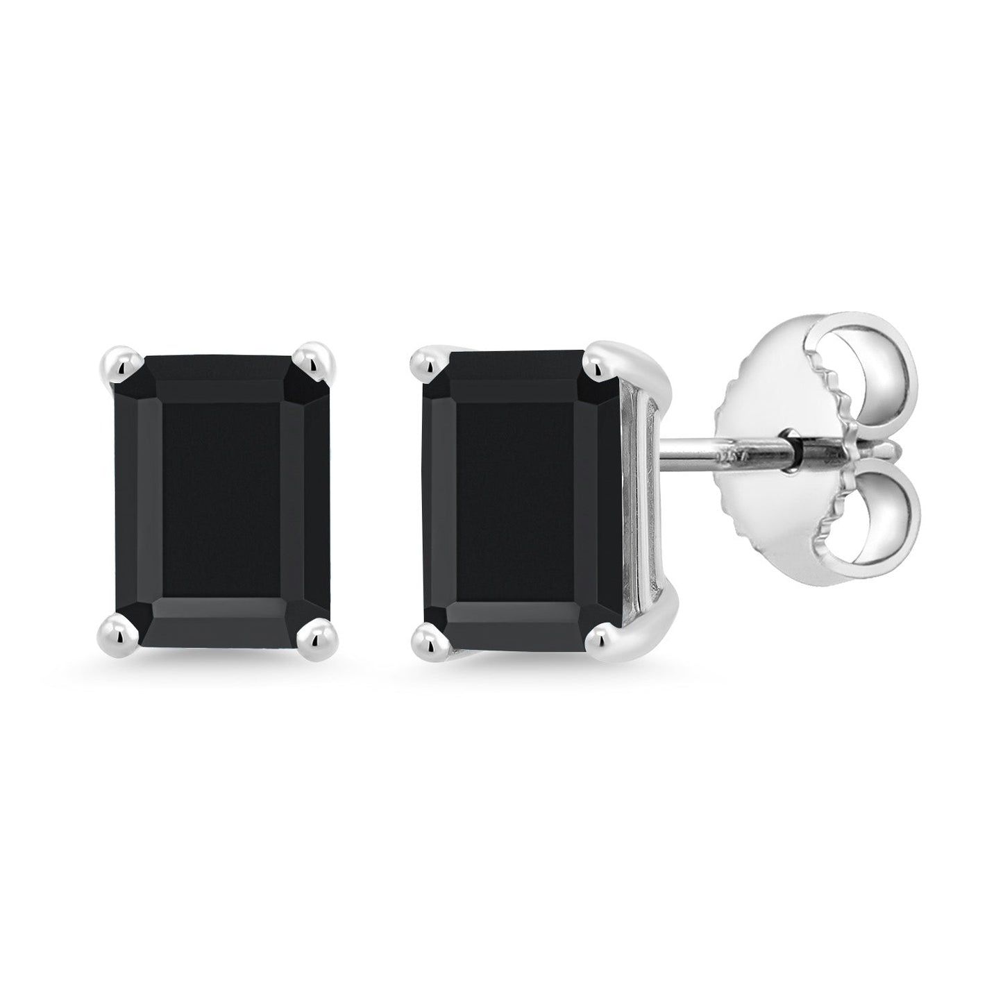 7X5MM Emerald Cut Gemstone Birthstone Stud Earrings For Women Men | 925 Sterling Silver | Fine Jewelry Gifts for Her Mom Women Wife