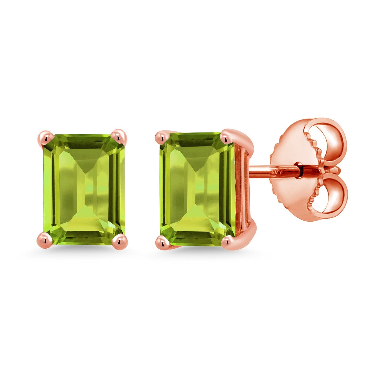 7X5MM Emerald Cut Gemstone Birthstone Stud Earrings For Women Men | 925 Sterling Silver | Fine Jewelry Gifts for Her Mom Women Wife