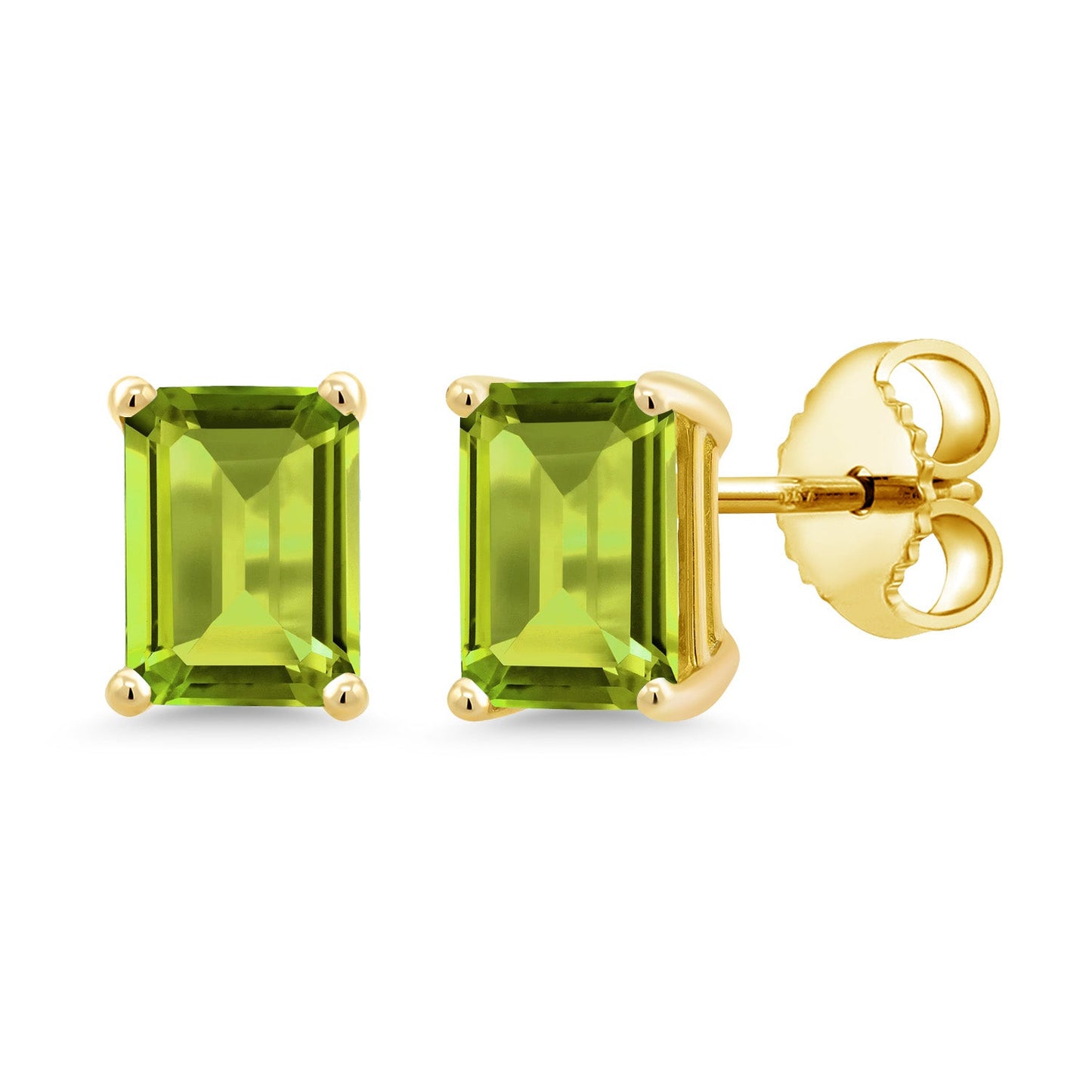 7X5MM Emerald Cut Gemstone Birthstone Stud Earrings For Women Men | 925 Sterling Silver | Fine Jewelry Gifts for Her Mom Women Wife