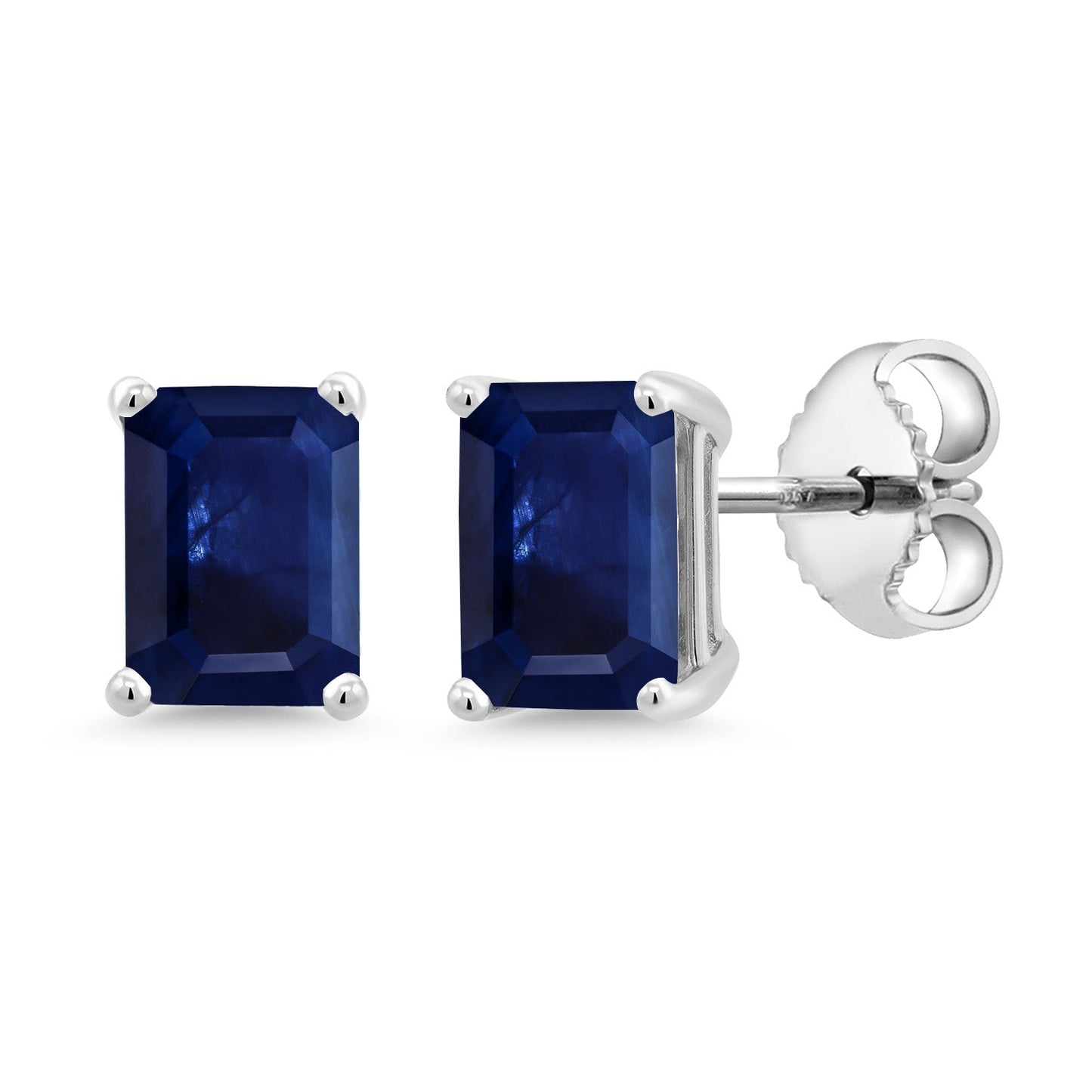 7X5MM Emerald Cut Gemstone Birthstone Stud Earrings For Women Men | 925 Sterling Silver | Fine Jewelry Gifts for Her Mom Women Wife