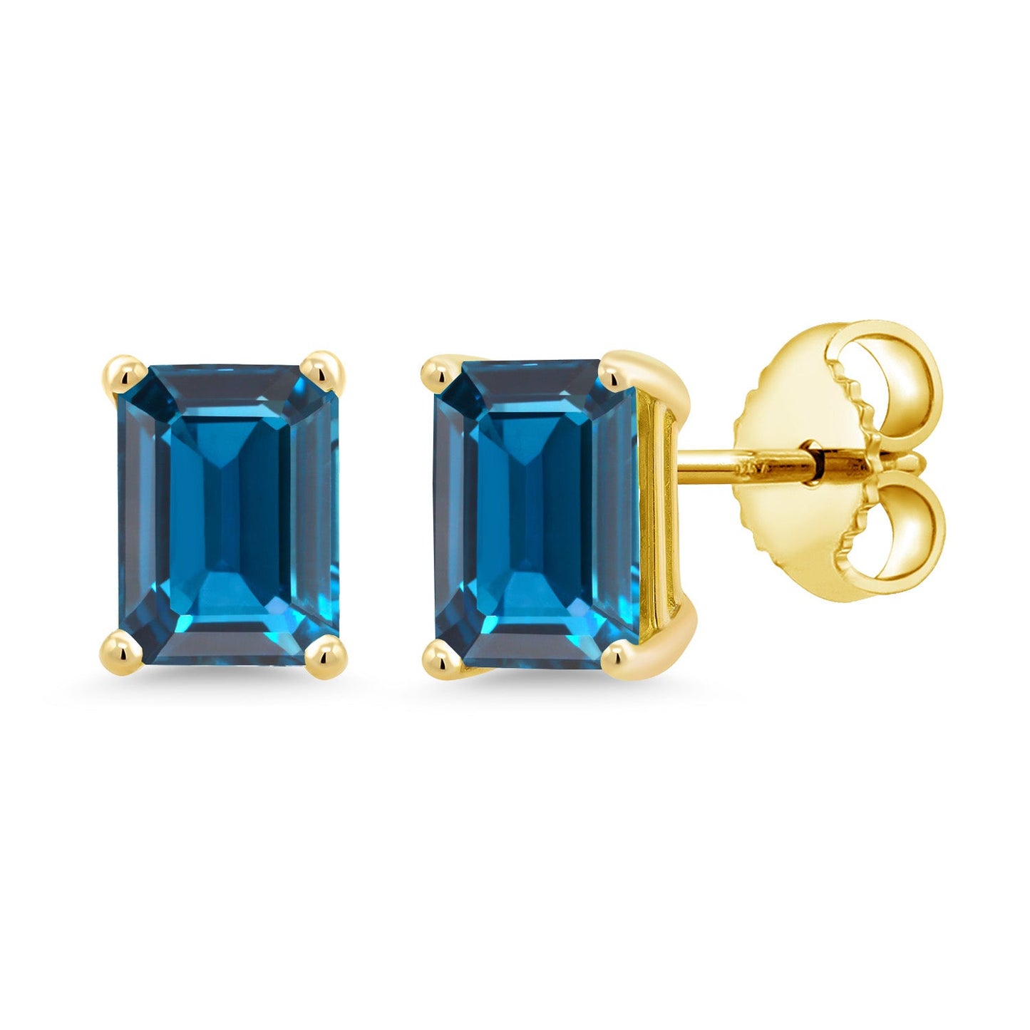 7X5MM Emerald Cut Gemstone Birthstone Stud Earrings For Women Men | 925 Sterling Silver | Fine Jewelry Gifts for Her Mom Women Wife
