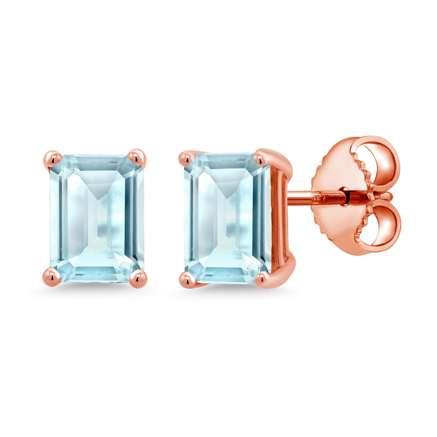 7X5MM Emerald Cut Gemstone Birthstone Stud Earrings For Women Men | 925 Sterling Silver | Fine Jewelry Gifts for Her Mom Women Wife