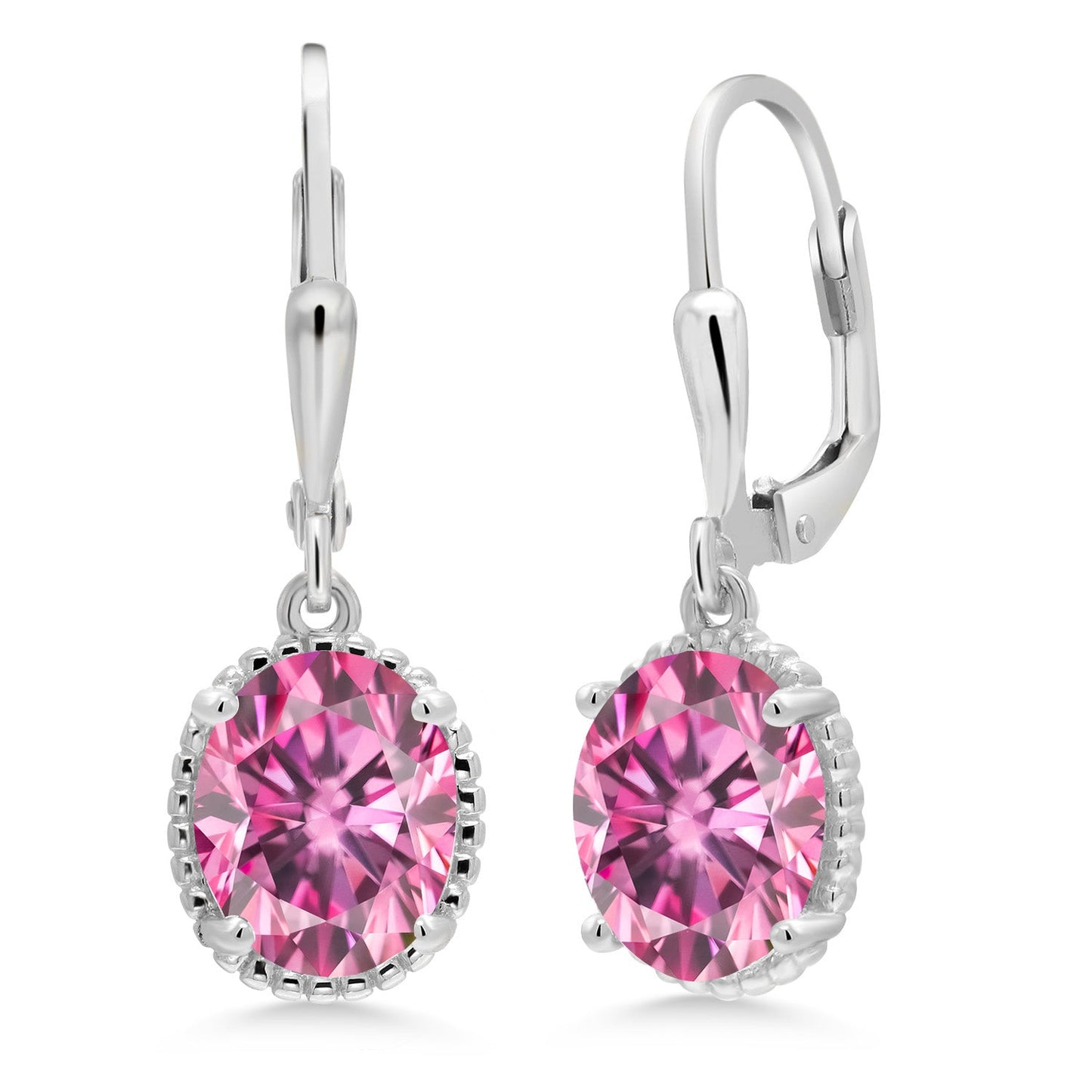 Leverback Drop Dangle Earrings For Women | 925 Sterling Silver | 9X7MM Oval Gemstone Birthstone | Fine Jewelry Gifts for Her Mom Women Wife