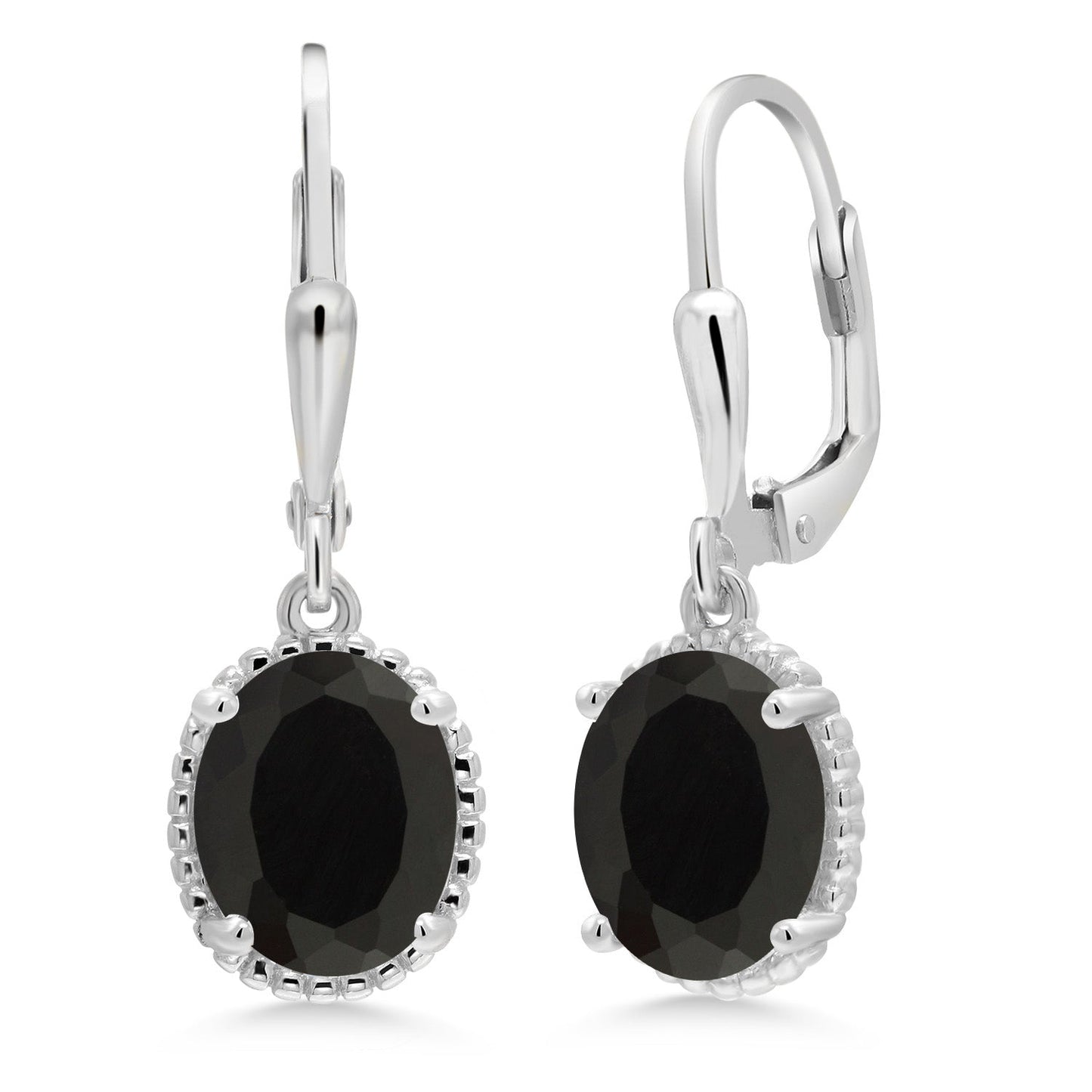 Leverback Drop Dangle Earrings For Women | 925 Sterling Silver | 9X7MM Oval Gemstone Birthstone | Fine Jewelry Gifts for Her Mom Women Wife