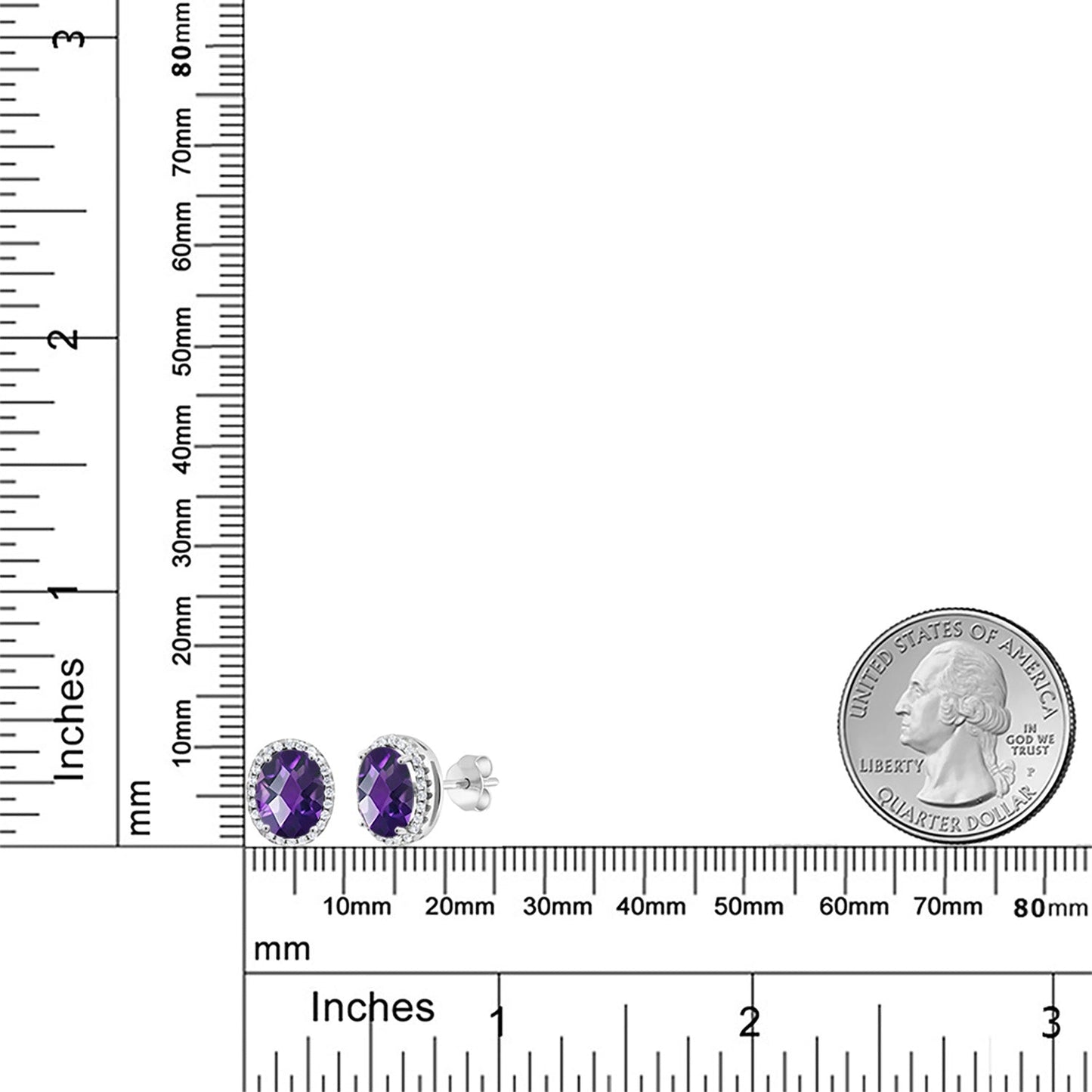3-5 Cttw Gemstone Birthstone Halo Earrings For Women | 9X7MM Oval Cut | 925 Sterling Silver | Fine Jewelry Gifts for Her Mom Women Wife
