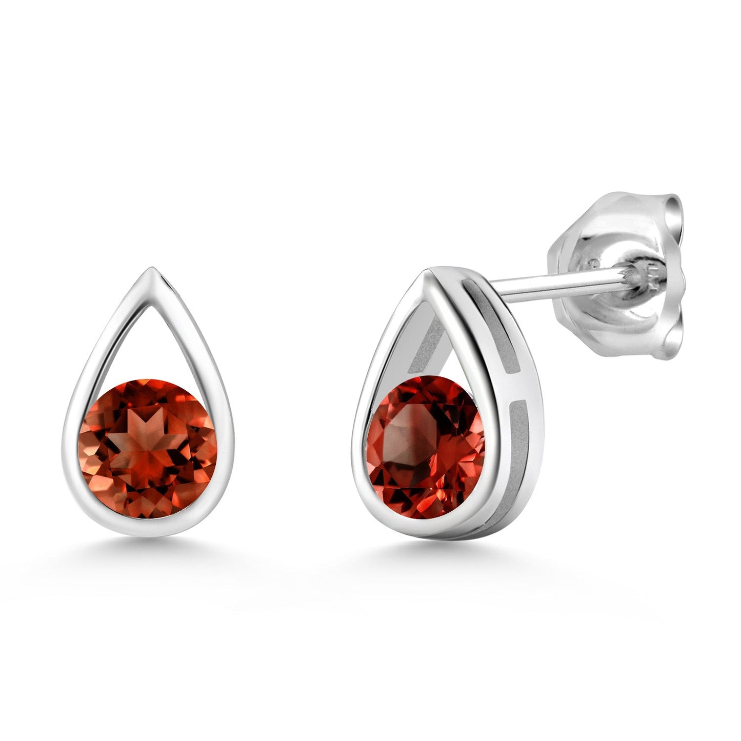 Teardrop Stud Earrings For Women Men | 925 Sterling Silver | 5MM Round | Gemstone Birthstone | Fine Jewelry Gifts for Her Mom Women Wife