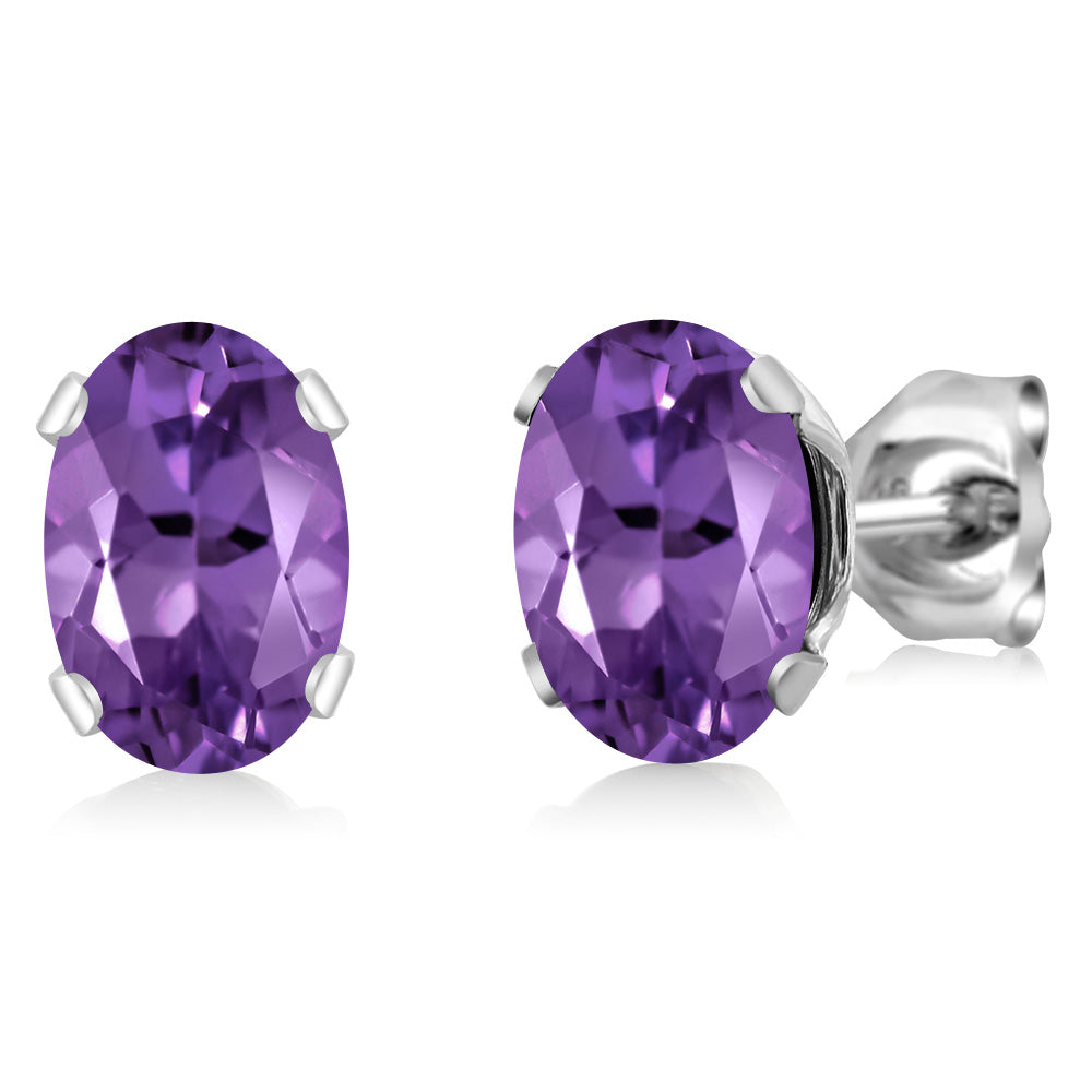 7X5MM Oval Gemstone Birthstone Stud Earrings For Women Men | 925 Sterling Silver | Fine Jewelry Gifts for Her Mom Women Wife