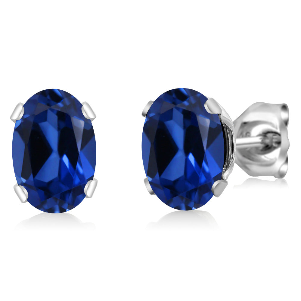 7X5MM Oval Gemstone Birthstone Stud Earrings For Women Men | 925 Sterling Silver | Fine Jewelry Gifts for Her Mom Women Wife