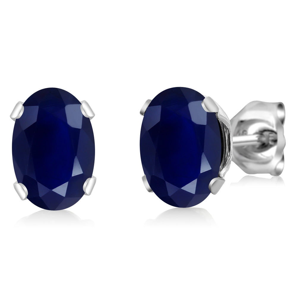 7X5MM Oval Gemstone Birthstone Stud Earrings For Women Men | 925 Sterling Silver | Fine Jewelry Gifts for Her Mom Women Wife