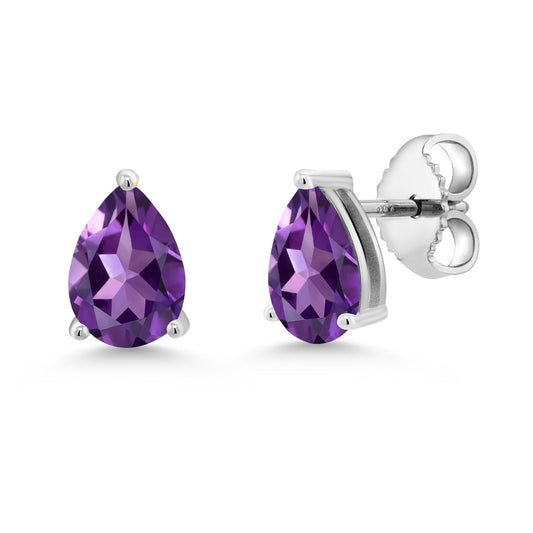 Pear Shape Teardrop Stud Earrings For Women | 7X5MM Pear Shape | 925 Sterling Silver | Gemstone Birthstone | Fine Jewelry Gifts for Her Mom Women Wife
