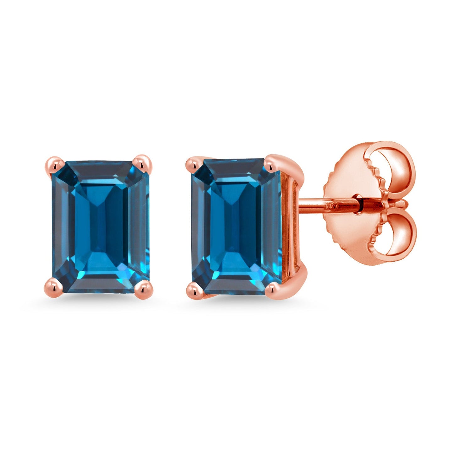 7X5MM Emerald Cut Gemstone Birthstone Stud Earrings For Women Men | 925 Sterling Silver | Fine Jewelry Gifts for Her Mom Women Wife